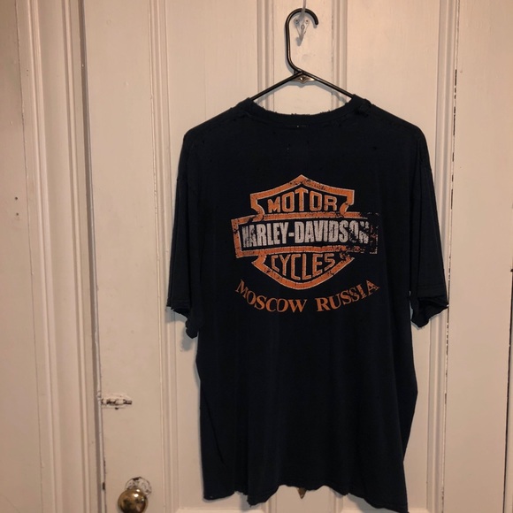 HARLEY DAVIDSON MOSCOW RUSSIA DESTROYED TEE - Picture 5 of 5
